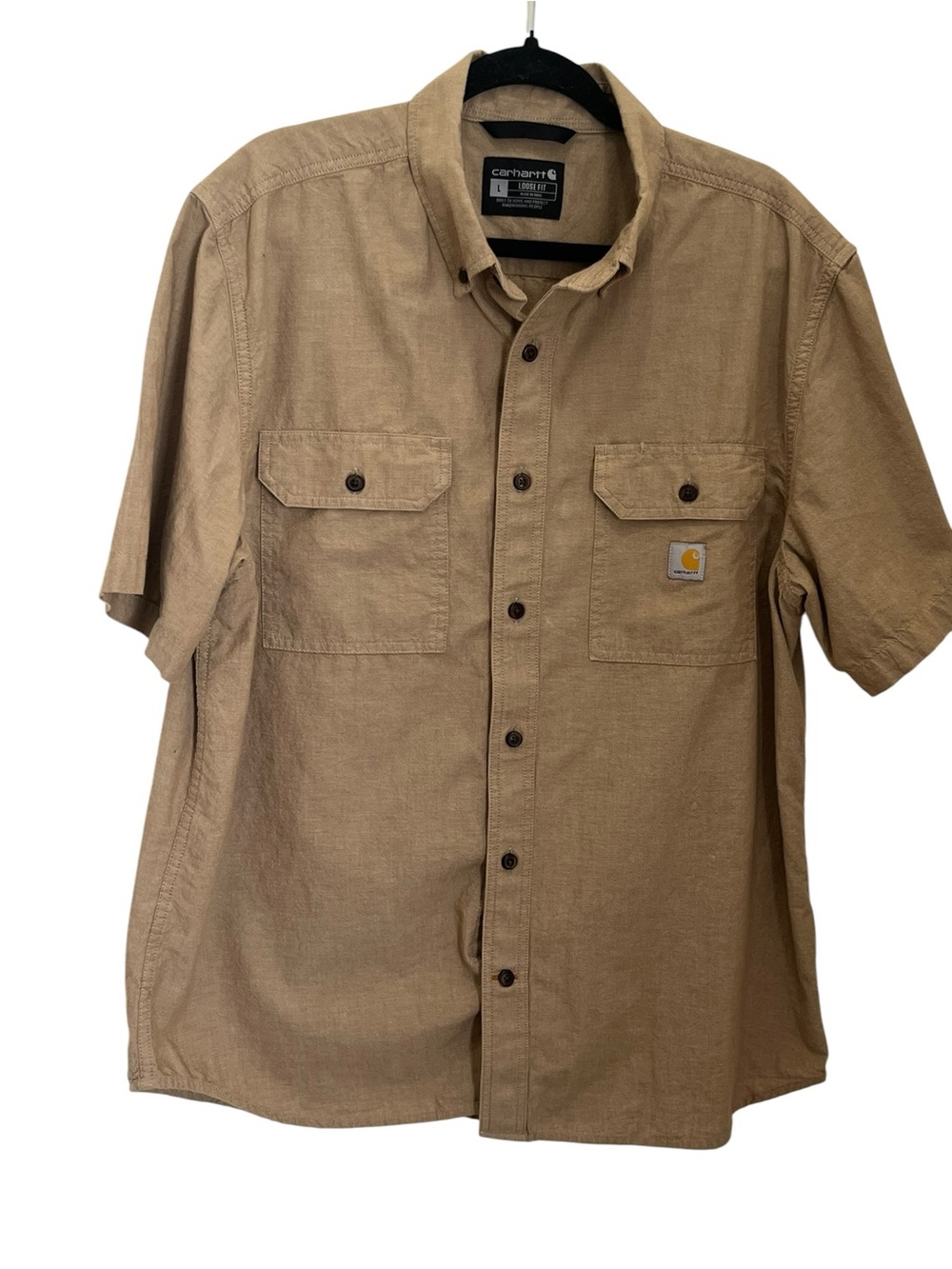 Carhartt Men’s Loose Fit Short Sleeve Work Shirt Sz L